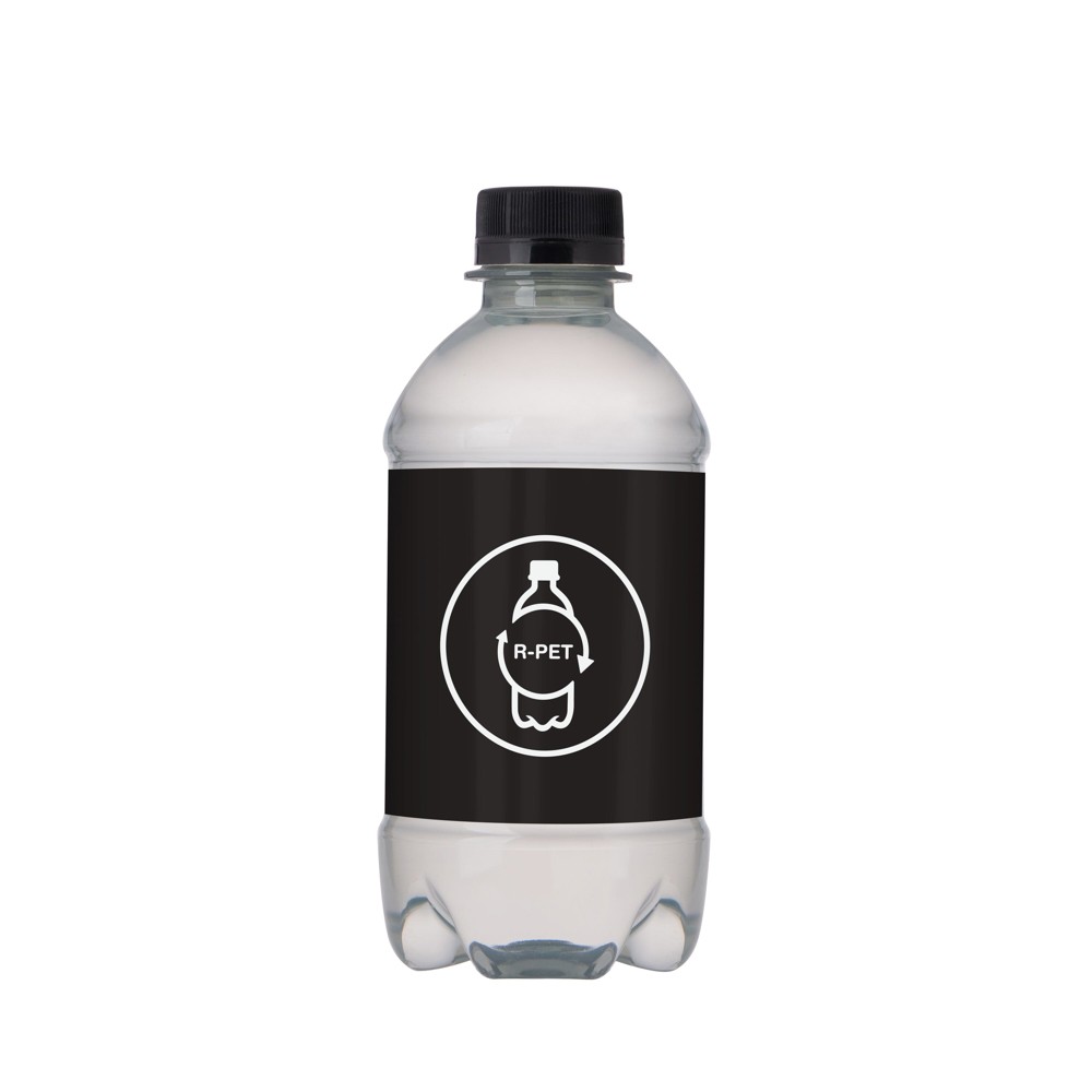 Bronwater 330 ml met draaidop - Transparant/zwart