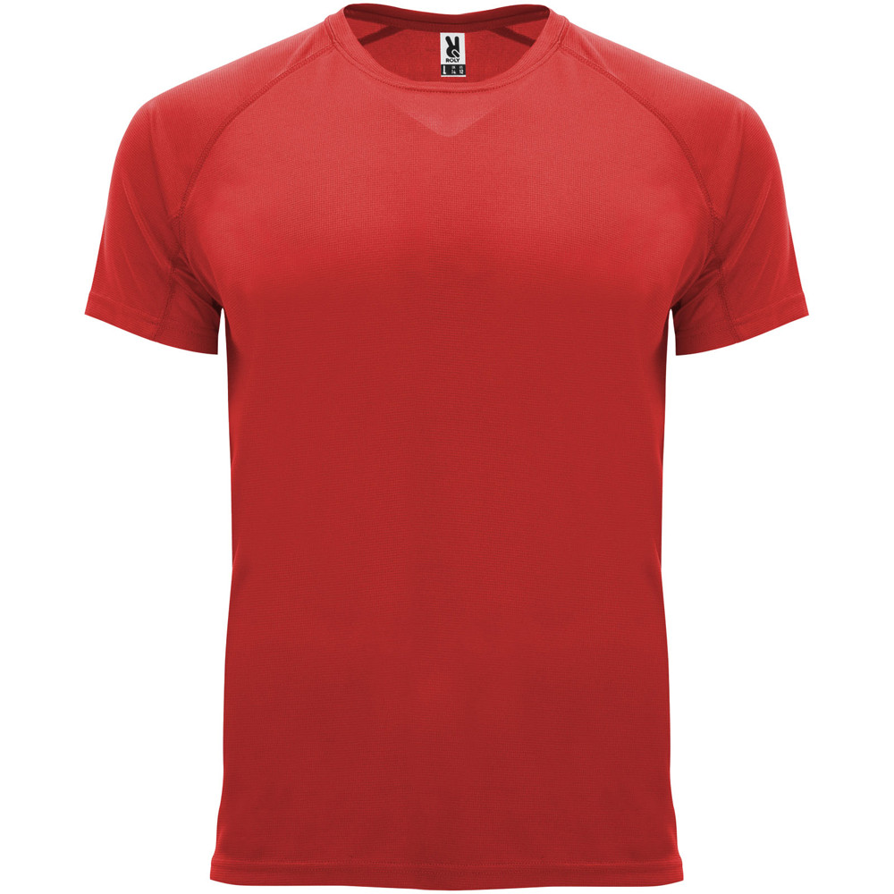 Bahrain 135 g/m² sportshirt met korte mouwen voor heren - rood