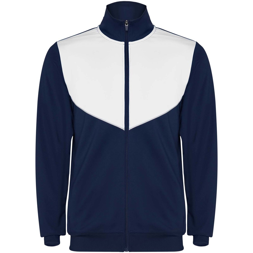 Evans 225 g/m² unisex trainingspak - Marineblauw, Wit