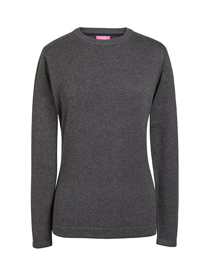 Brook Taverner - Ladies´ Helena Crew Neck Jumper - charcoal