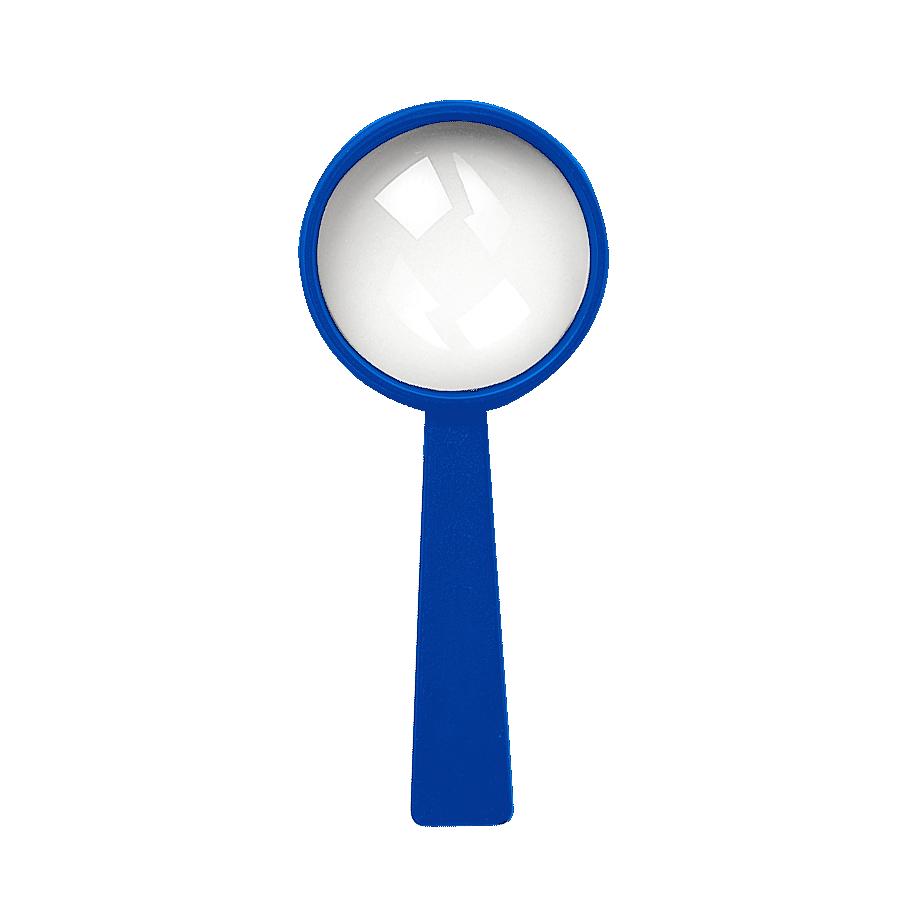 Vergrootglas met handvat "Handle 4 x" - standaard blauw PS