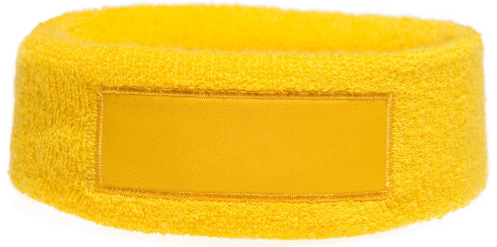 Nilton's Hoofdband met label - Geel (PMS 101c) / Geel