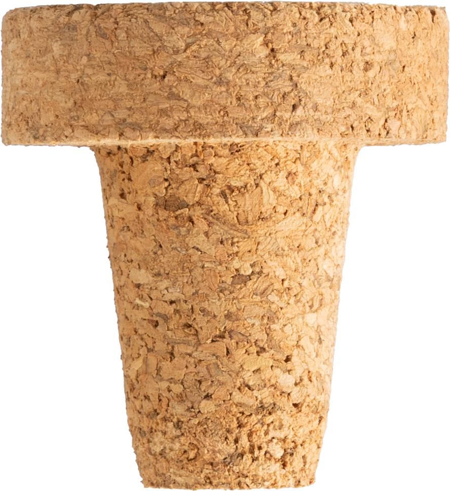 Flessenstopper Helmut | Kurk - Bruin