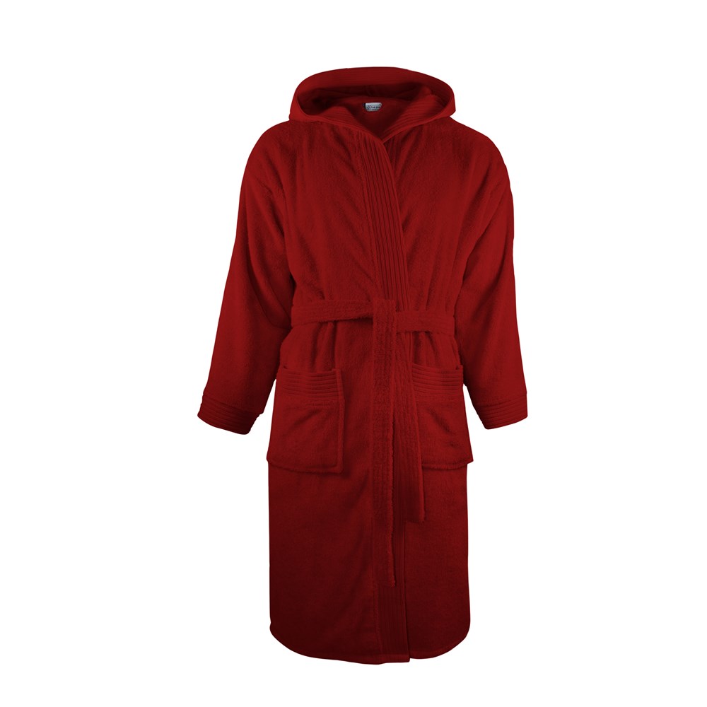 Bathrobe Hooded - Bourgondië