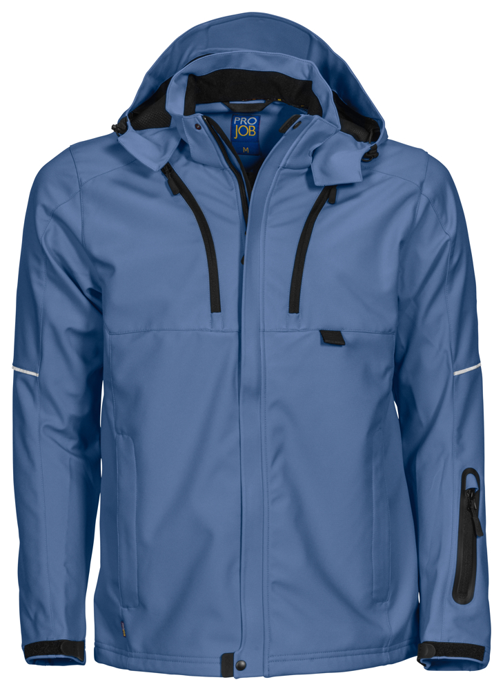 3406 SOFTSHELL JAS - Hemelsblauw
