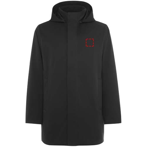 Dome unisex parka met gewatteerde kraag
