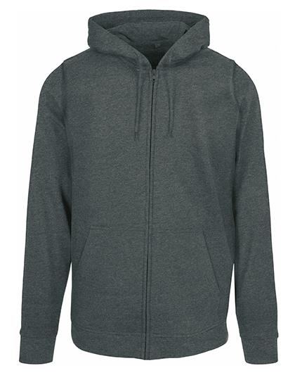Basic Zip Hoody - charcoal