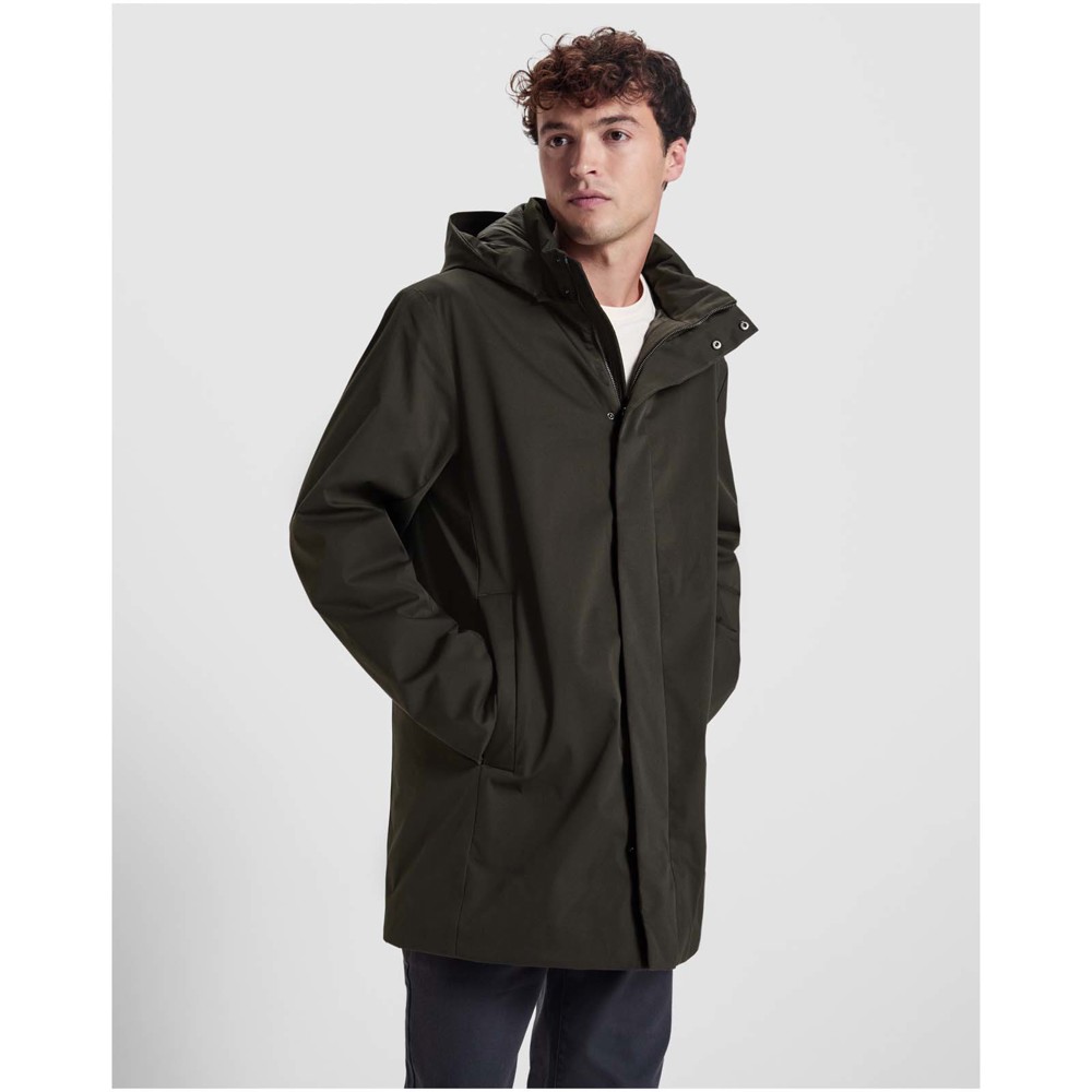 Dome unisex parka met gewatteerde kraag