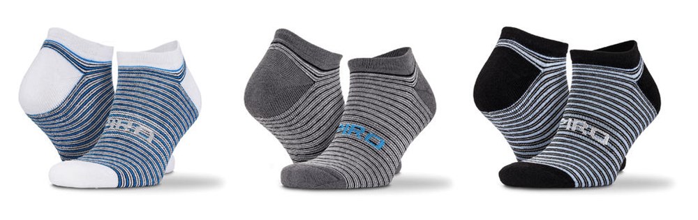 3-Pack Mixed Stripe Sneaker Socks - Color Mix 2