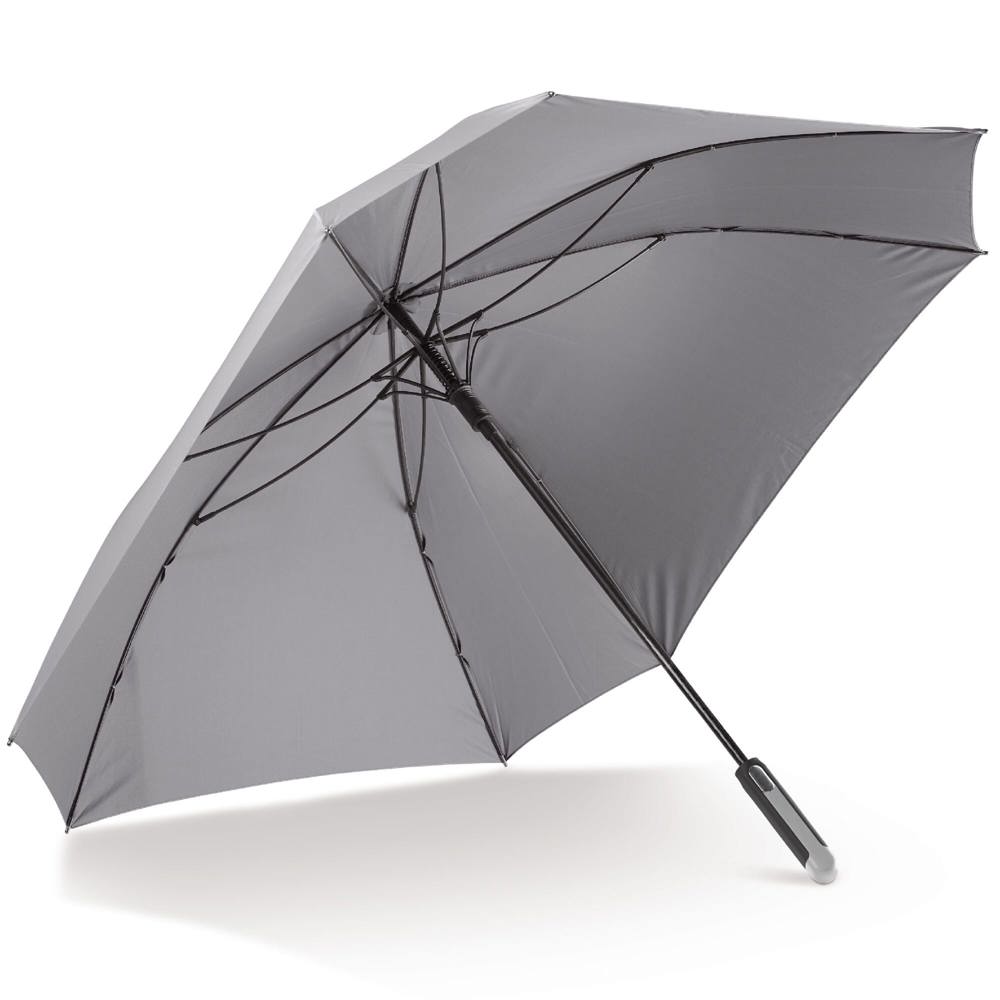 Deluxe 27” vierkante paraplu auto open - grijs