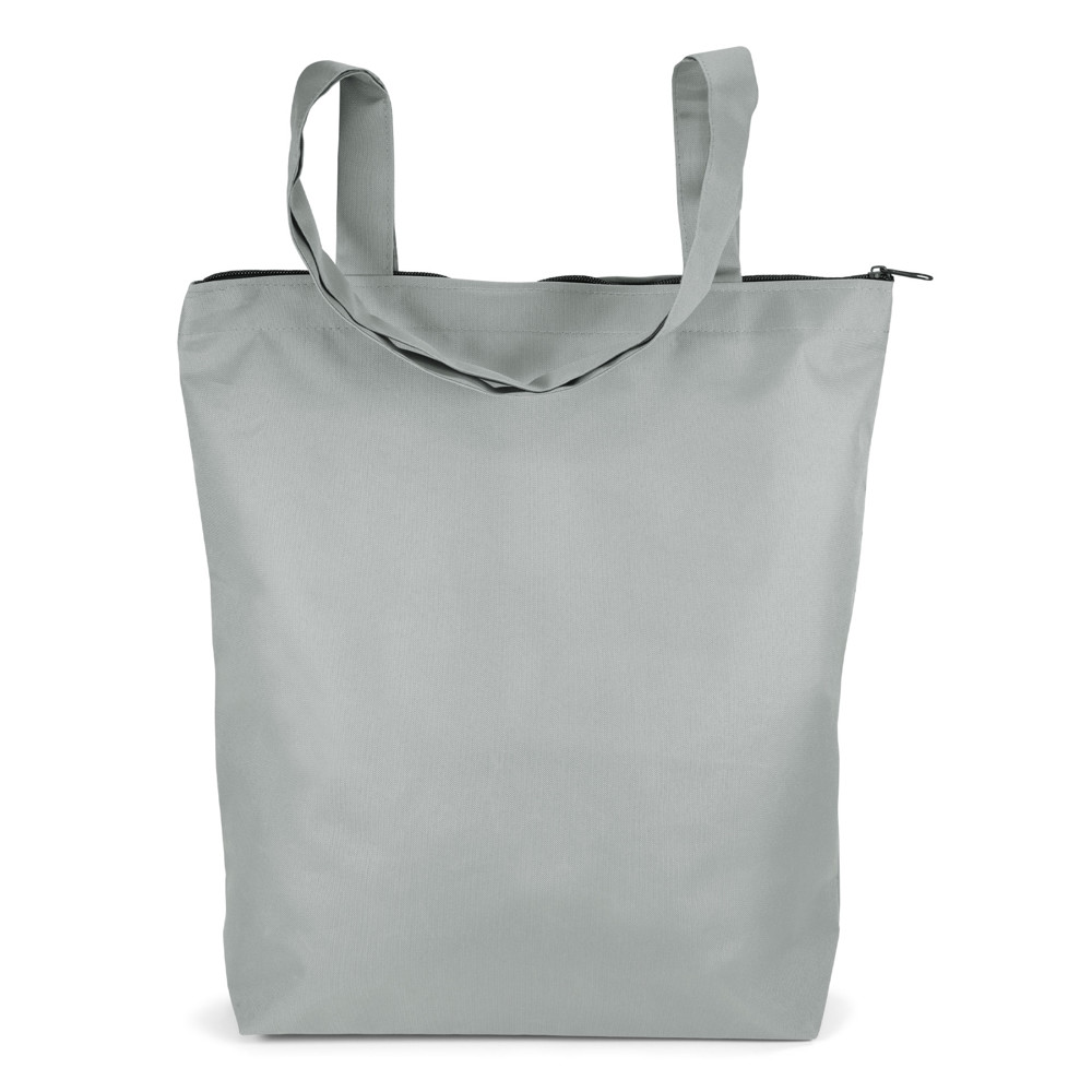 ATLANTA – Tas van 300D polyester met rits an bodemvouw - grijs