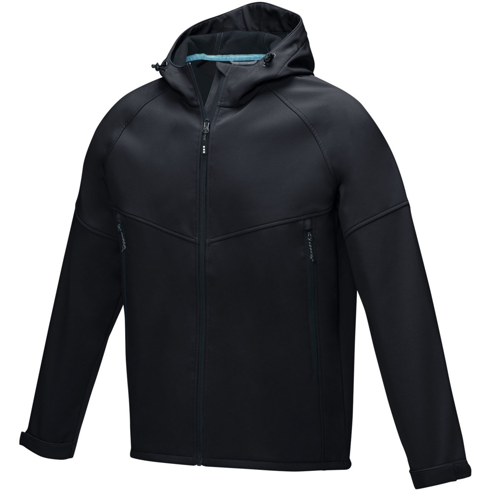 Coltan heren GRS-gerecycled softshell jack - zwart