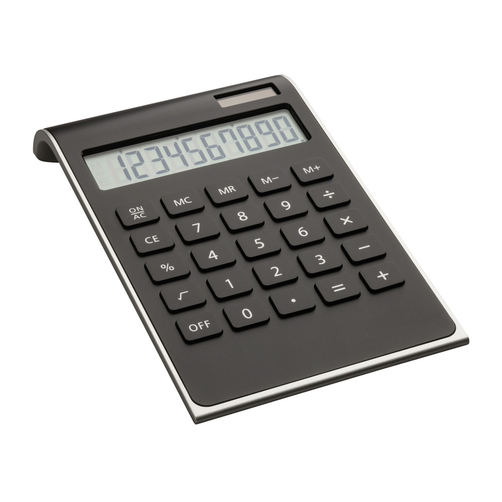 Solarcalculator REEVES-VALINDA - zwart, zilver / zwart / zilver