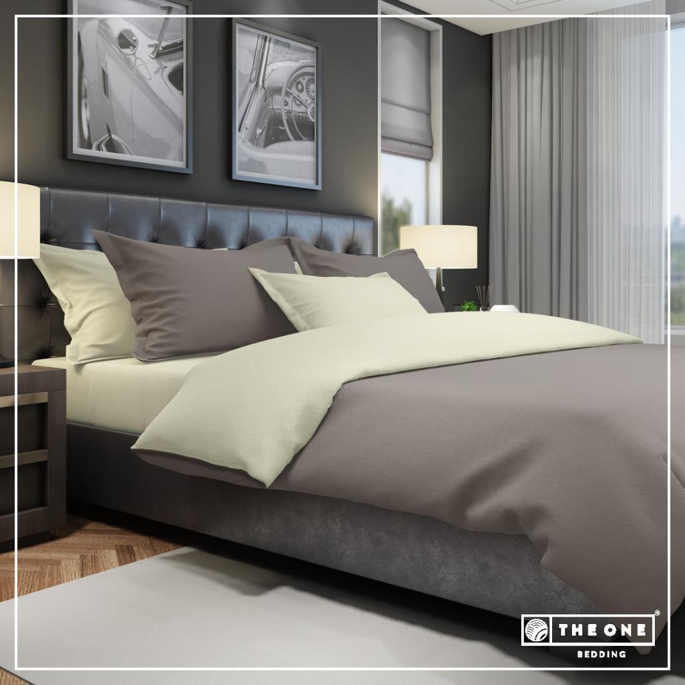Bed Set Classic Single beds - taupe/cream