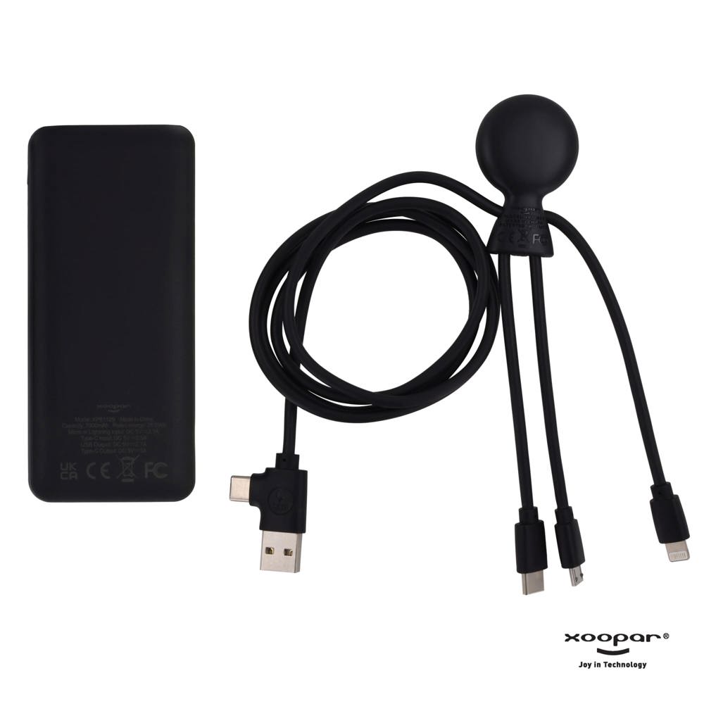 3199 | Xoopar Mr. Bio Powerbank and Cable pack 7000mAh