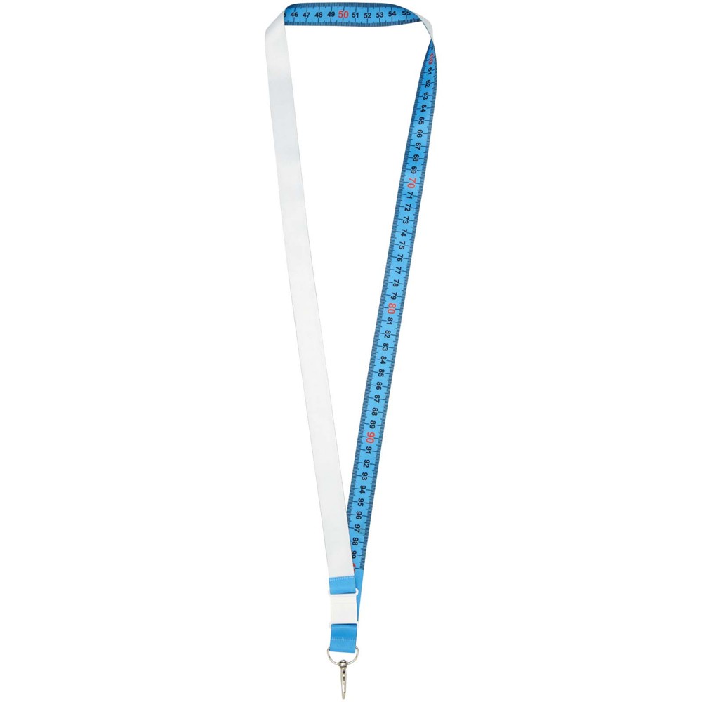 Isla 1-meter RPET sublimatie lanyard met safety breakaway sluiting