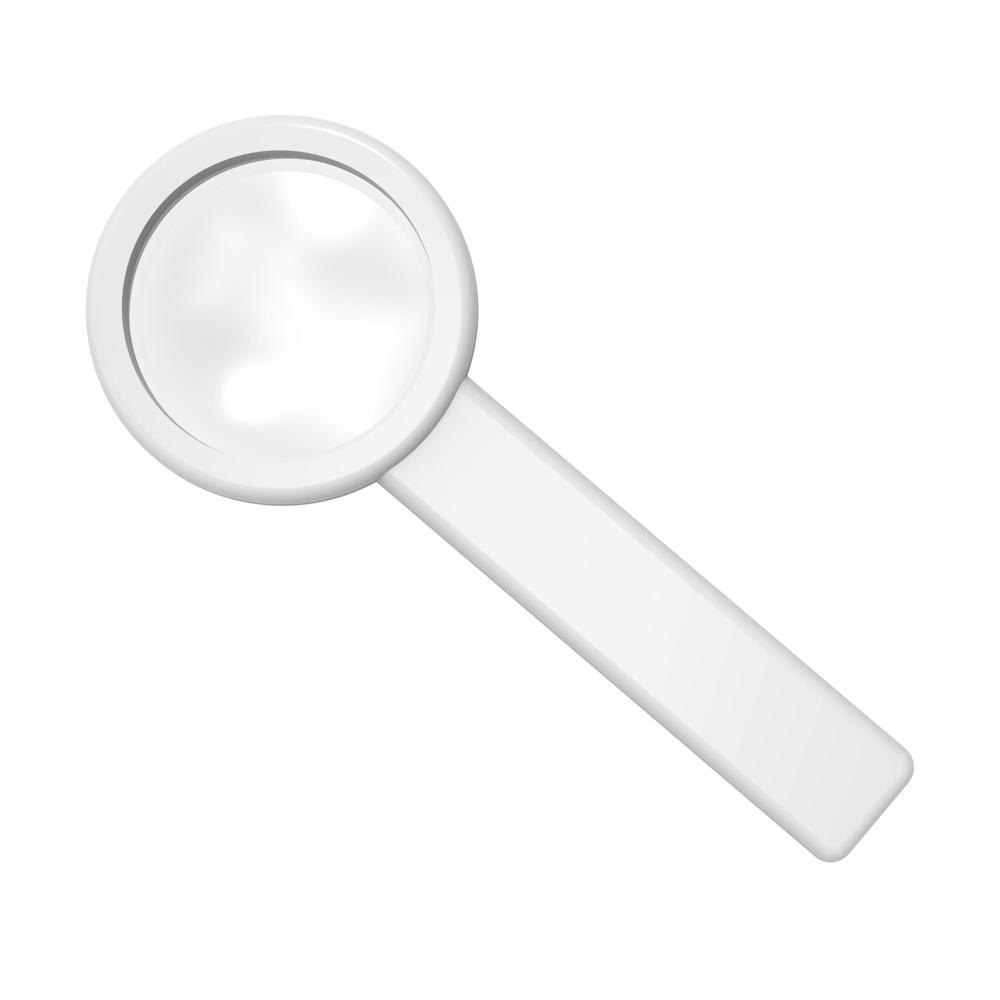 Staande loep "Handle 5 x" - Wit