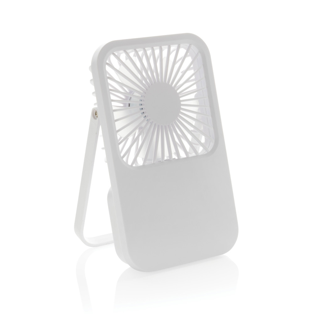 Aervina RCS rplastic herlaadbare bureauventilator - wit (± PMS White)