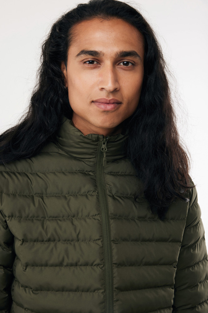IQONIQ Maiko heren gerecycled polyester jas met voering